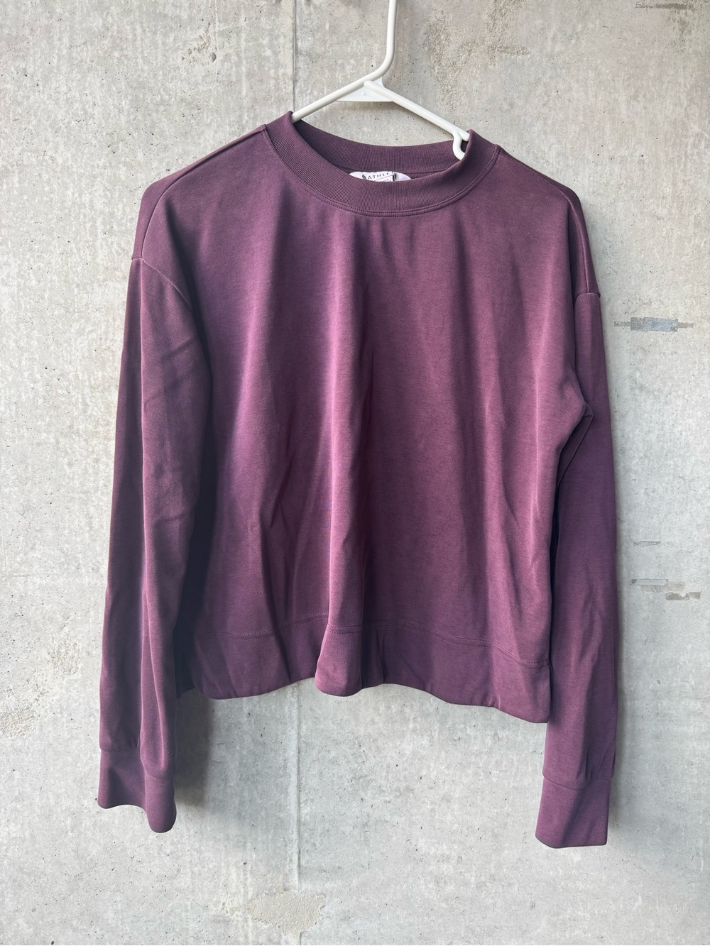 Athleta Women's Seasoft Crewneck Sweatshirt - Plum